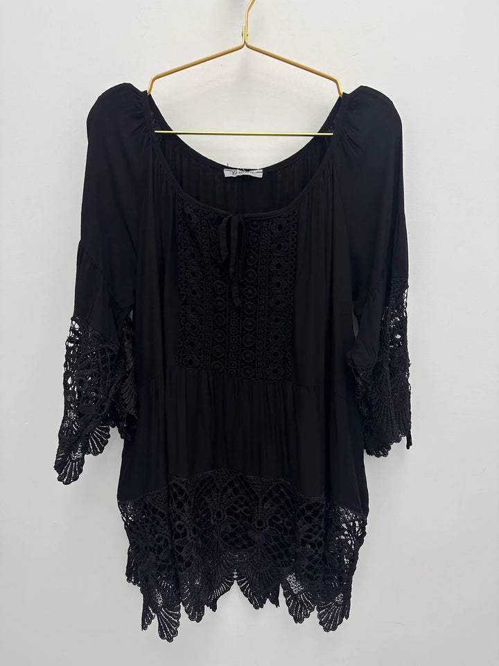 Lurdes - Camicia Elegante Con Scollo Rotondo