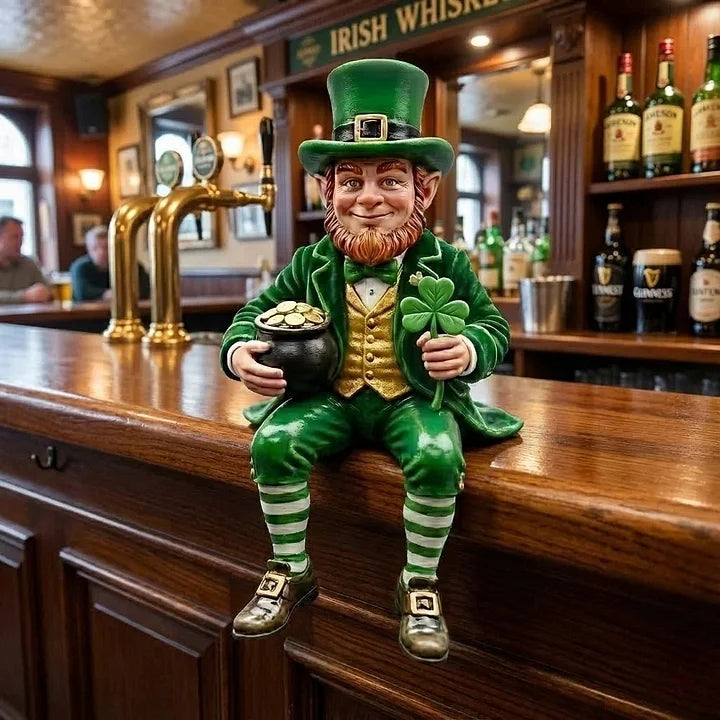 IrishFortune - Statuetta Decorativa del Folletto di San Patrizio