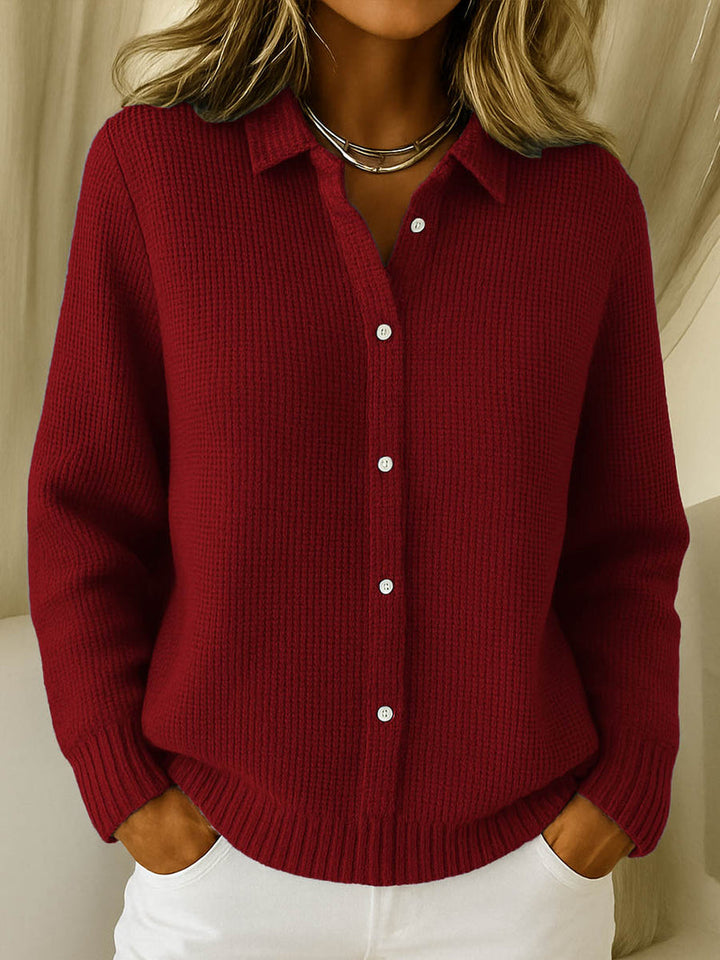Miruna - Camicia Classica In Maglia Con Bottoni