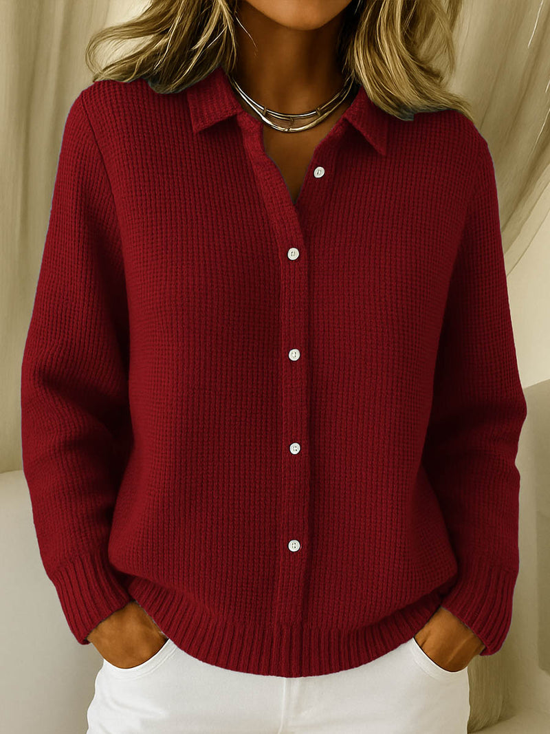 Nofar - Cardigan Classico in Maglia Con Bottoni