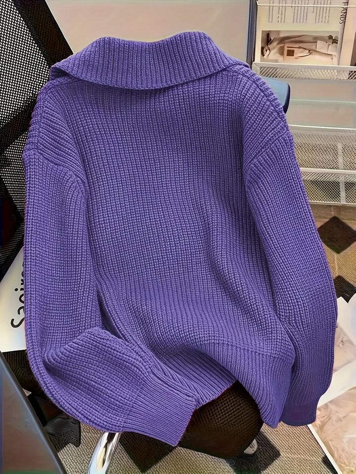 Amy - Maglione Casual a Maniche Lunghe
