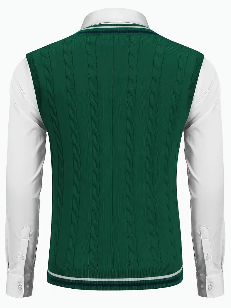 Duane - Maglione Senza Maniche Con Scollo a V