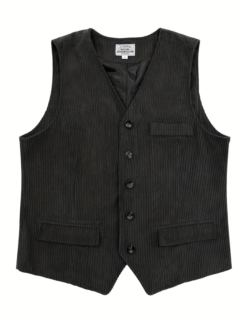 Fergus - Elegante Gilet In Velluto a Coste