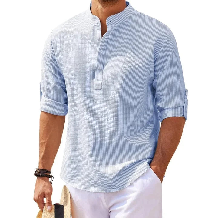 Tjeerd - Camicia Casual a Maniche Lunghe