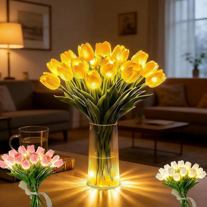 Petaluxe - Elegante Lampada a LED a Forma Di Vaso Di Fiori Per Un Arredamento Accogliente