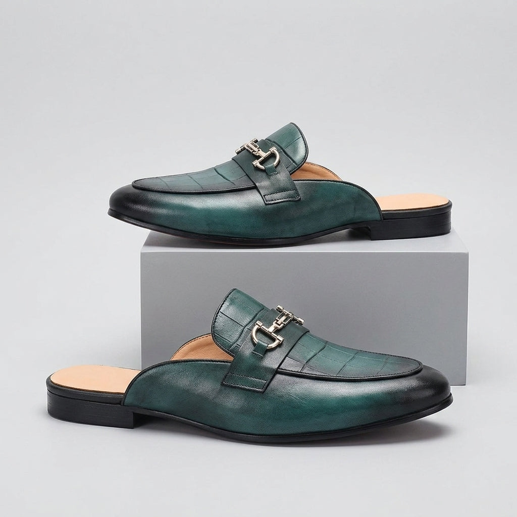 Idris - Scarpe in Pelle Con Tallone Scoperto