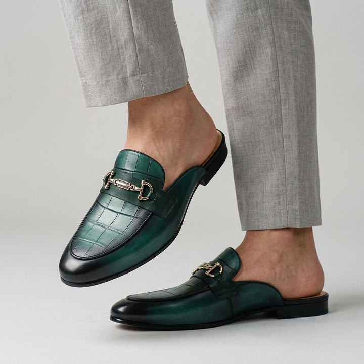 Idris - Scarpe in Pelle Con Tallone Scoperto