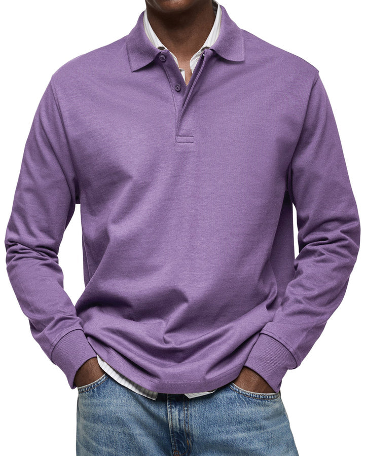 Elhanan - Elegante Polo a Maniche Lunghe