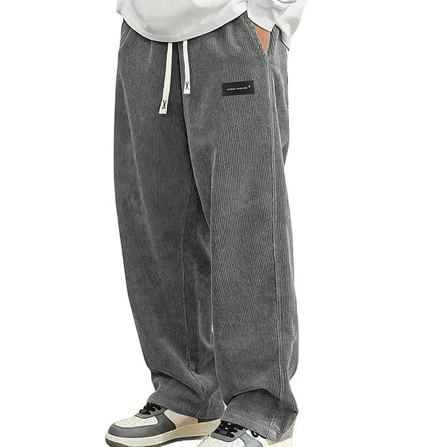 Warren - Pantaloni a Gamba Larga Con Coulisse E Tasche