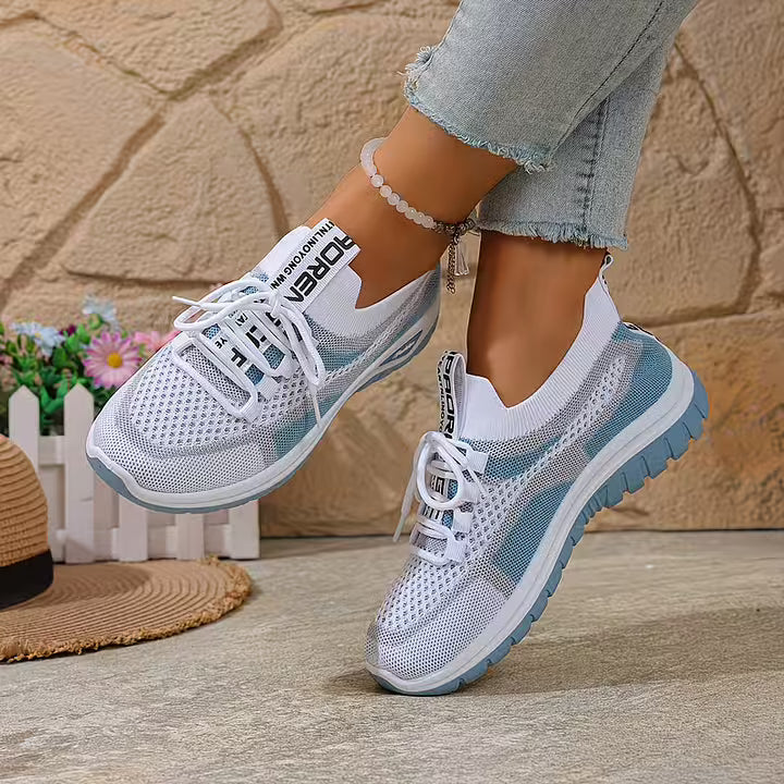 Loreta - Sneakers Traspiranti in Rete Sfumata
