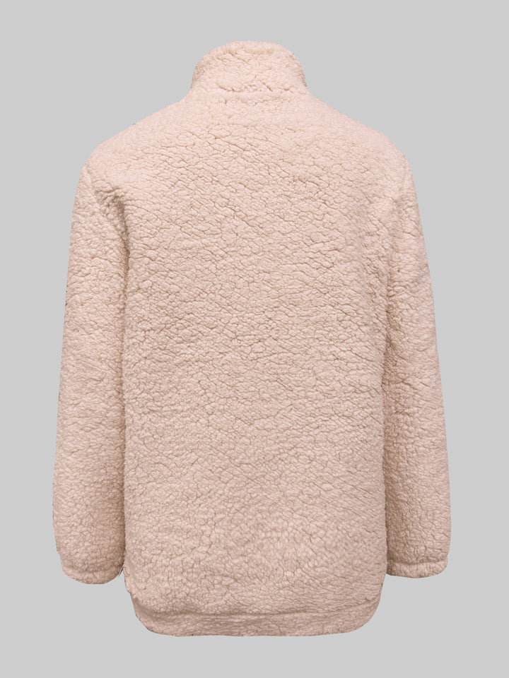 Willemien - Felpa Con Zip In Pile a Maniche Lunghe