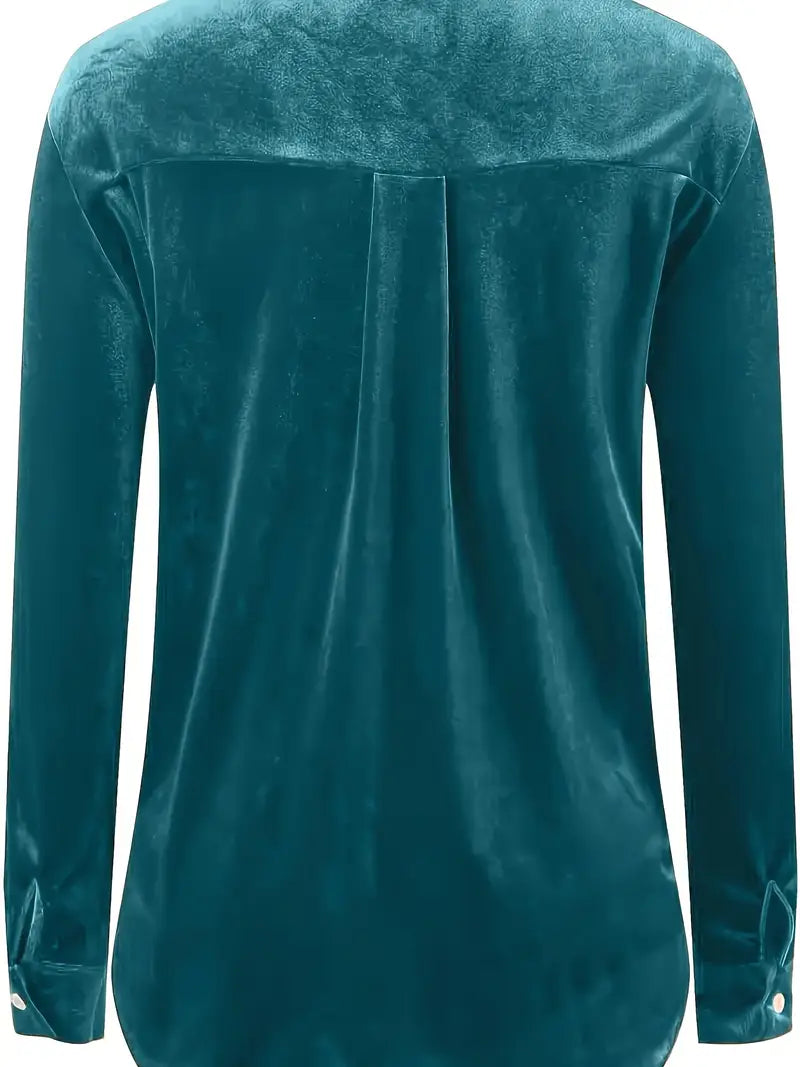Geanie - Camicia a Maniche Lunghe Con Tasche Frontali