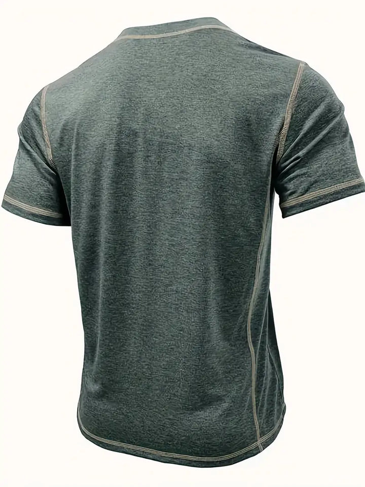 Orazio - Maglietta a Maniche Corte Con Bottoni