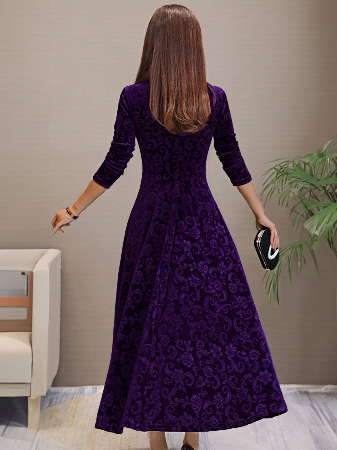 Eluned - Elegante Abito Da Sera In Velluto