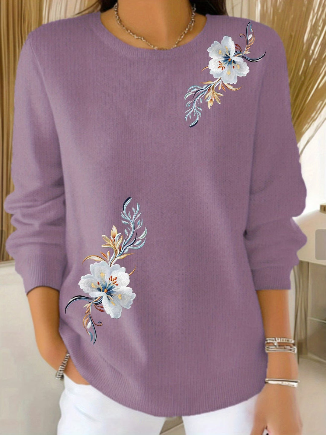 Meylaa - Elegante Maglione a Maniche Lunghe