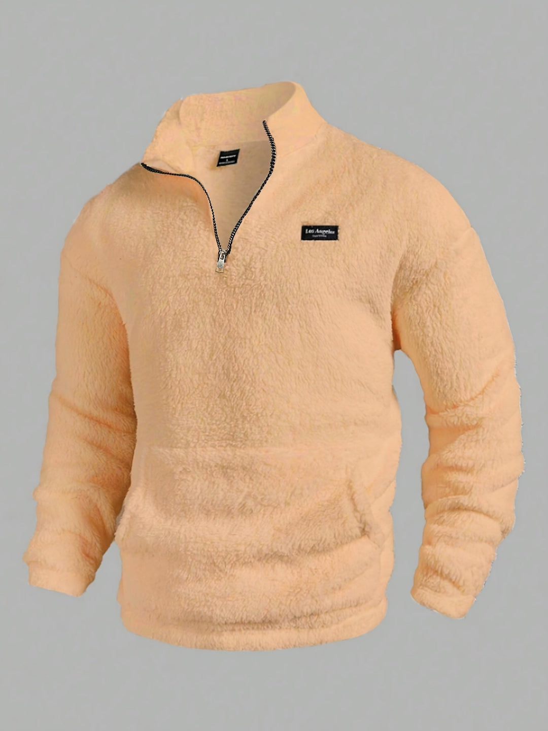 Kamil - Maglione In Pile Con Mezza Zip