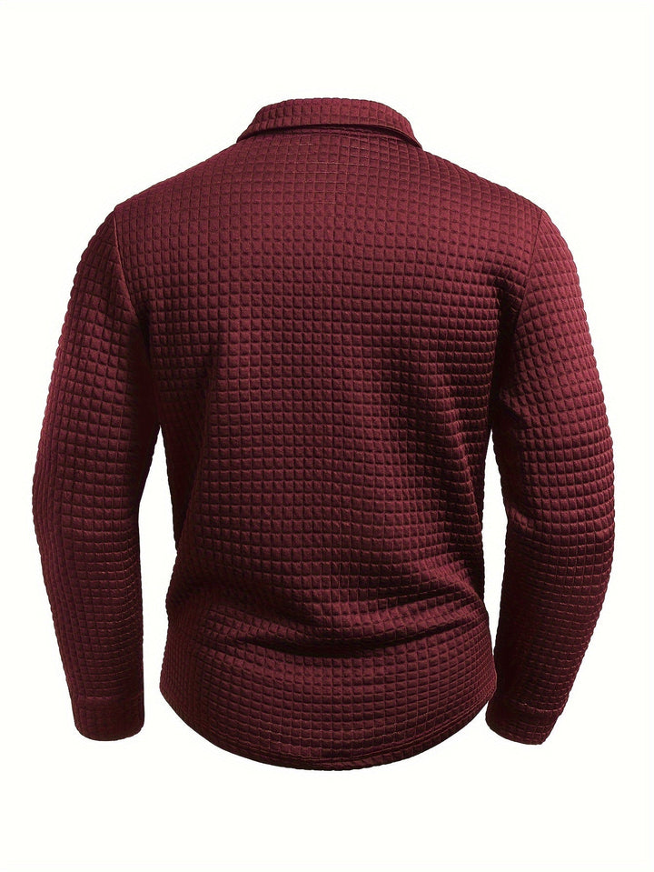 Juergen - Camicia Casual a Maniche Lunghe Con Bottoni