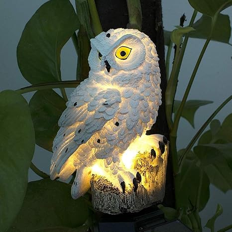 SolarOwl -  Lampada da Giardino a forma di Gufo Alimentata a Energia Solare
