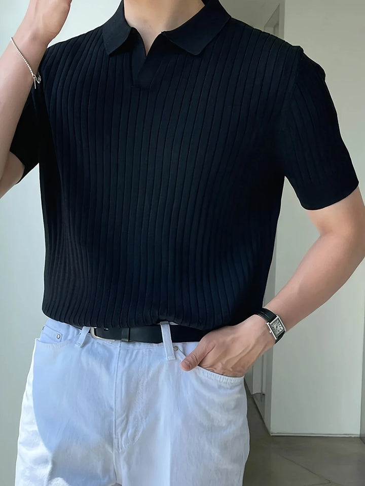 Avgustin - Polo Casual A Mniche Corte