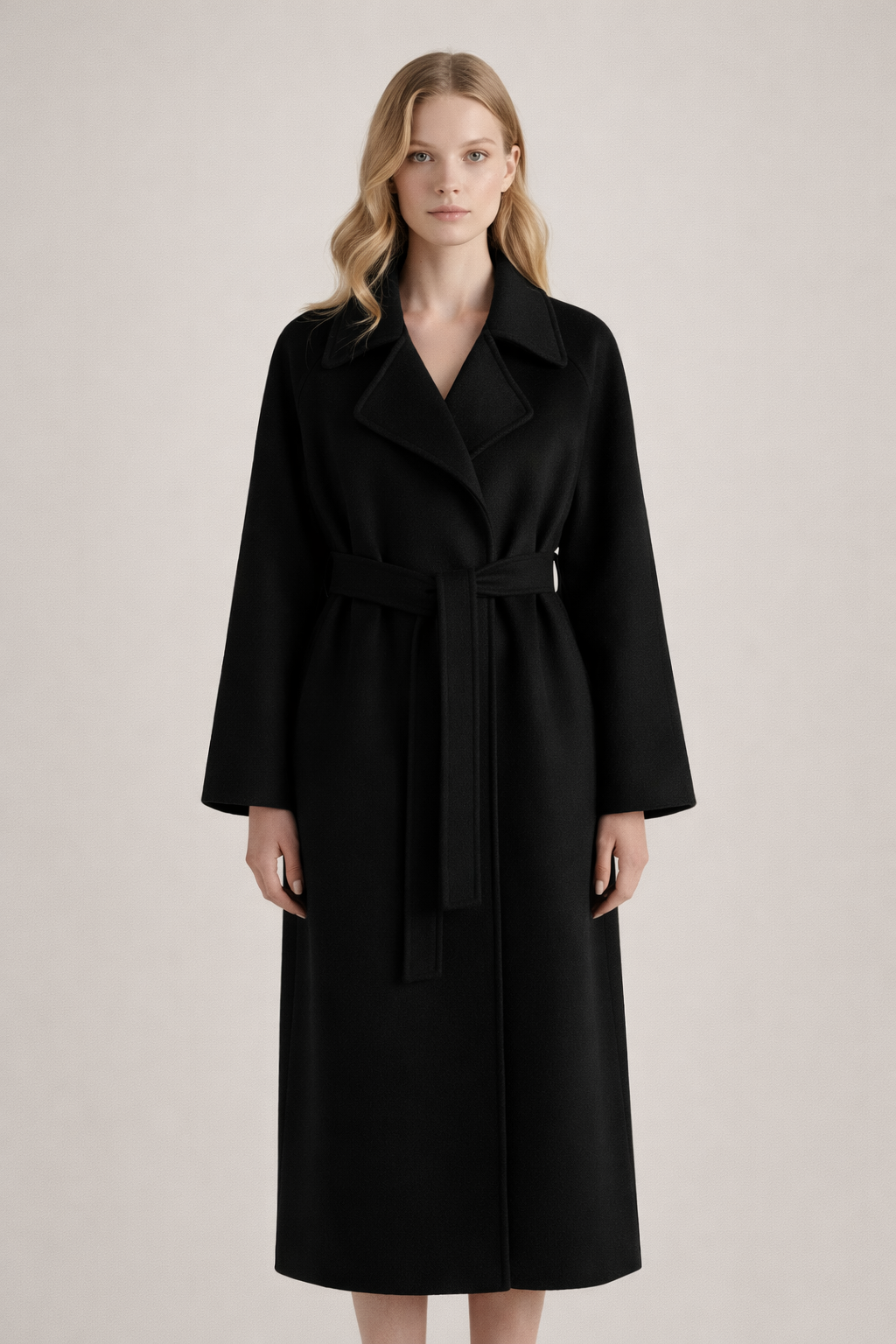 Shulamit - Elegante Soprabito a Maniche Lunghe Con Cintura