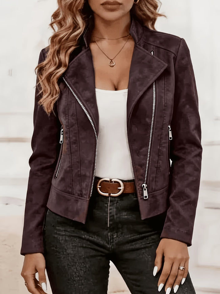 Amina - Long Sleeve Zip-Up Jacket