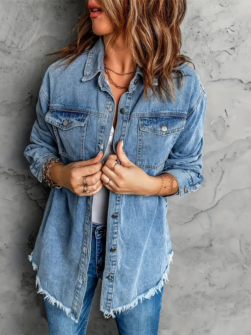 Malika - Giacca Di Jeans A Maniche Lunghe