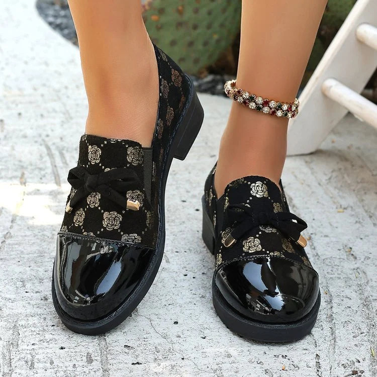 Azahra - Eleganti Mocassini Slip-On Con Fiocco