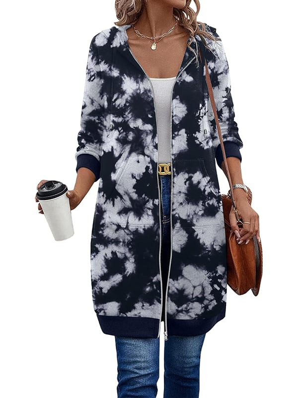 Nayvah - Felpa Con Cappuccio e Maniche Lunghe Con Zip