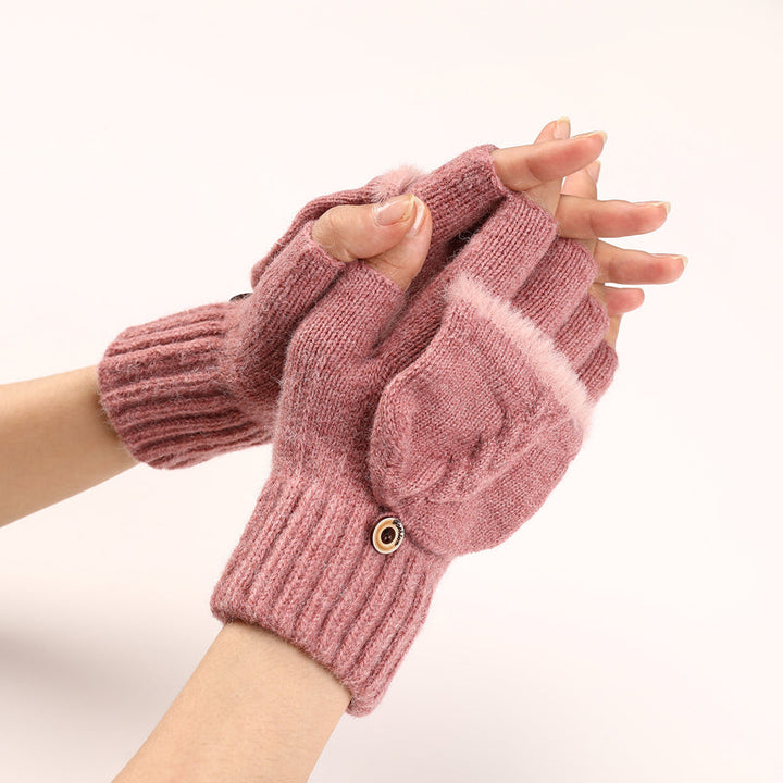 GloveGleam - Guanti Senza Dita Lavorati a Maglia