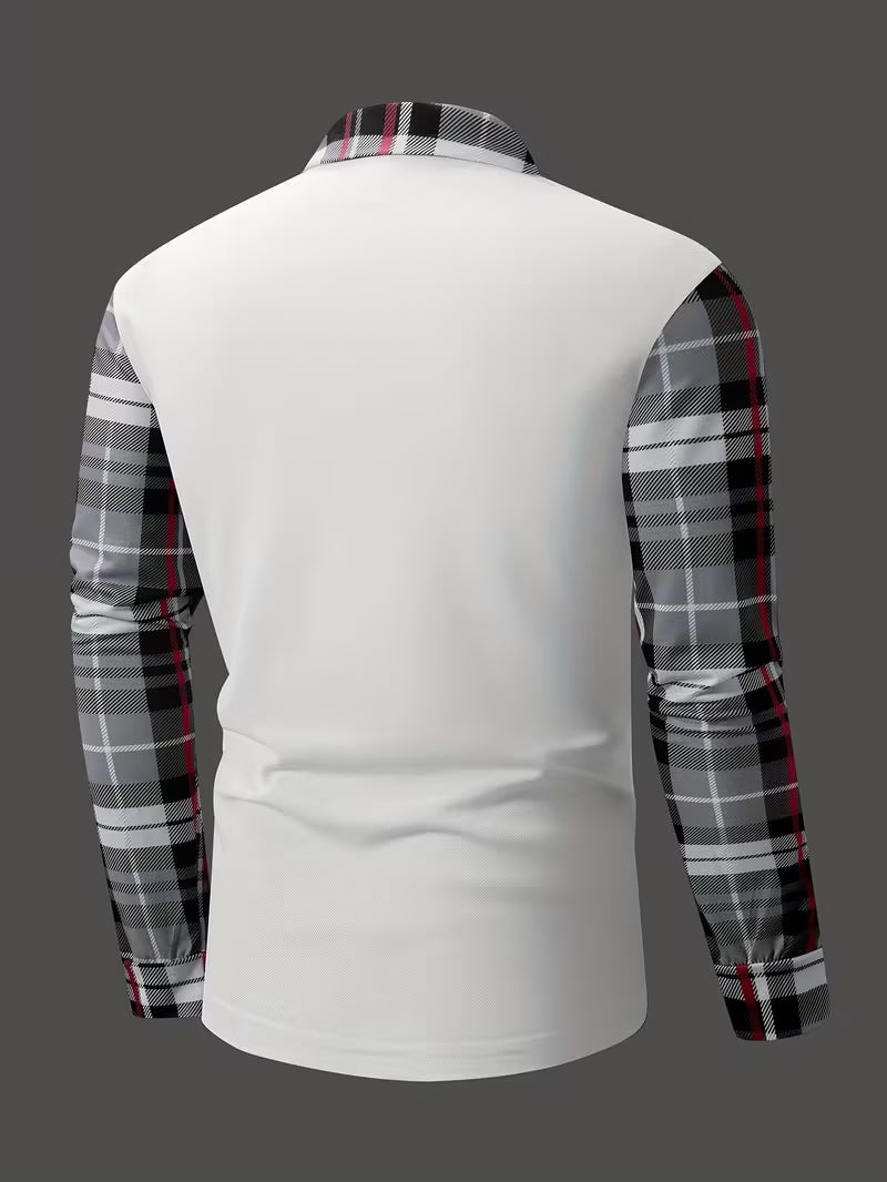 Yiannis - Camicia a Maniche Lunghe con Toppa sul Petto