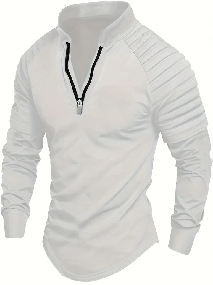 Linwood  - Polo a Maniche Lunghe Con Cerniera