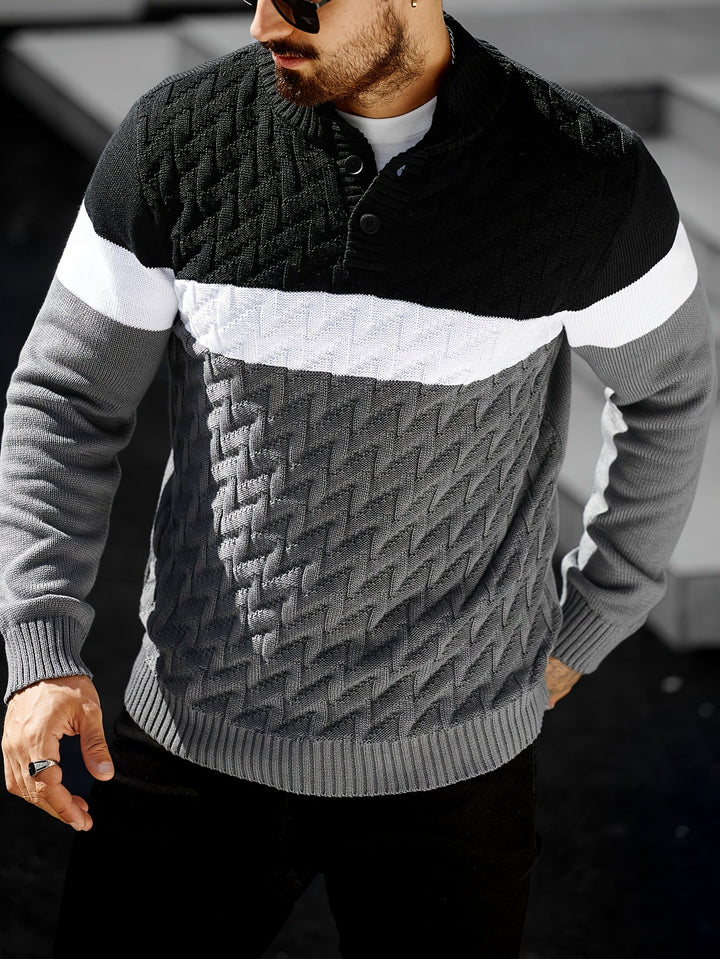 Lilfad - Maglione Casual a Collo Alto in Maglia