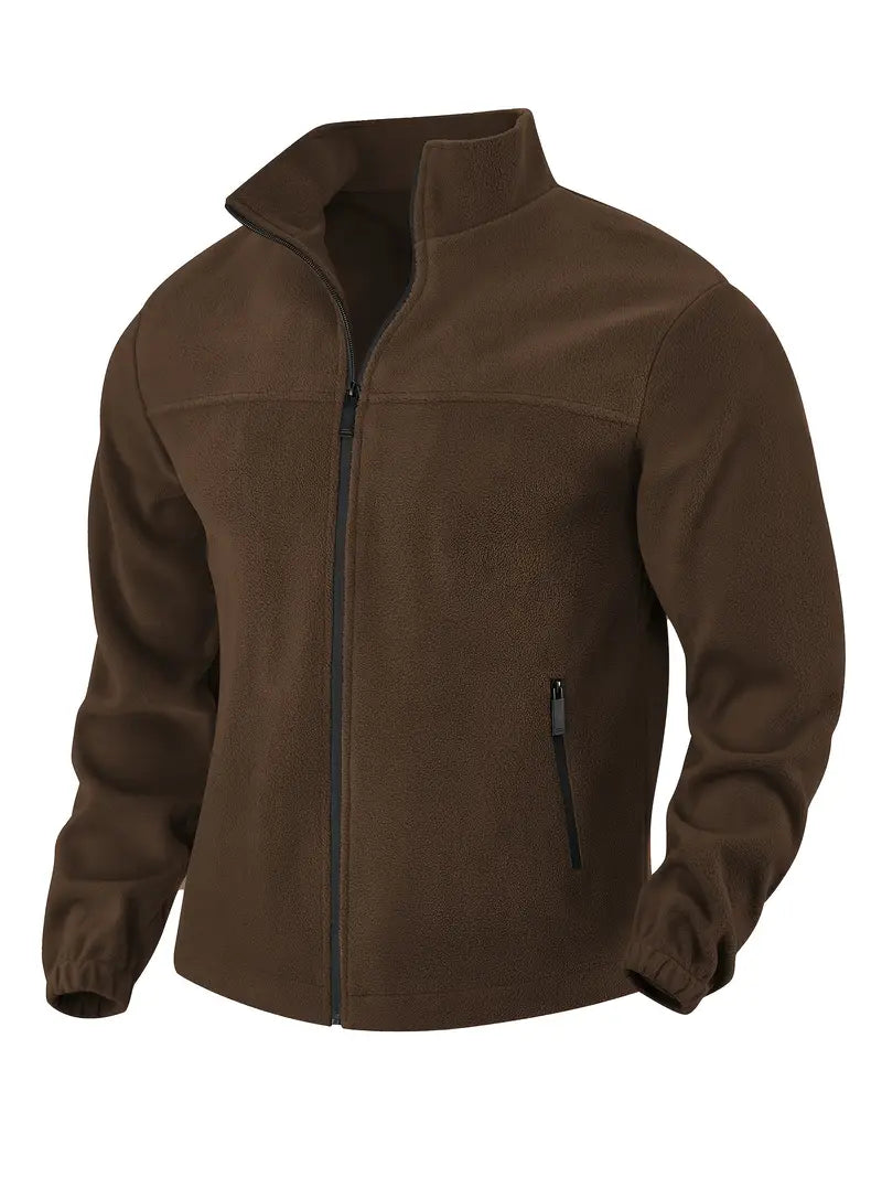 Barron - Giacca Casual In Pile Con Zip e Tasca