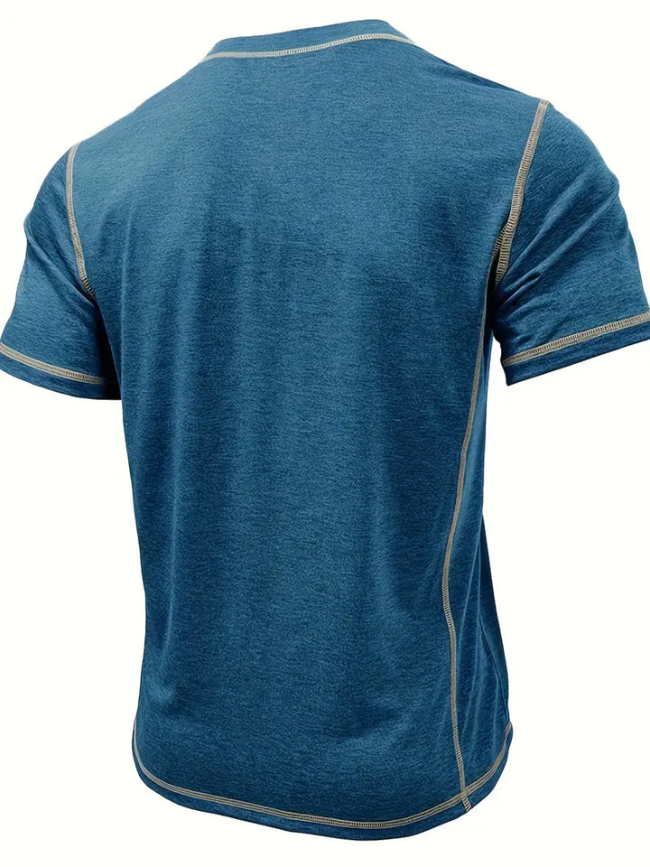 Orazio - Maglietta a Maniche Corte Con Bottoni