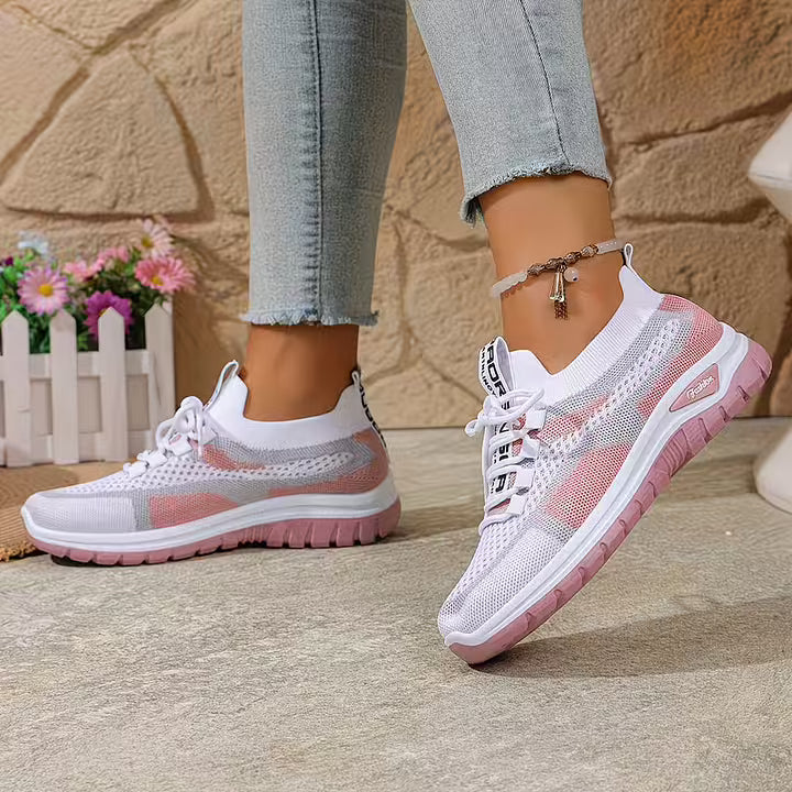 Loreta - Sneakers Traspiranti in Rete Sfumata