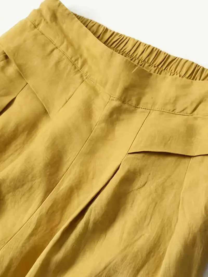 Anina - Pantaloni Larghi In Lino