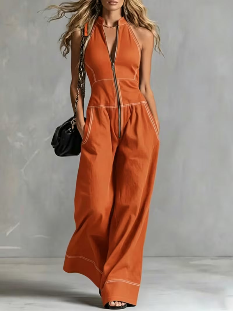Bryana - Tuta a Righe in Patchwork