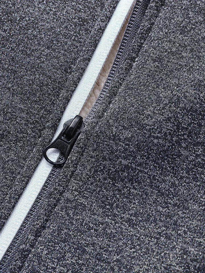 Helge - Felpa Con Cappuccio e Zip a Maniche Lunghe Informale