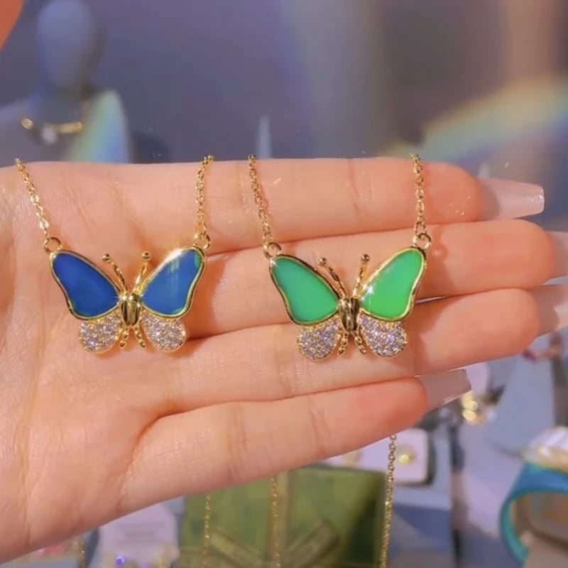 Celestafly - Collana con Farfalla che Cambia Colore
