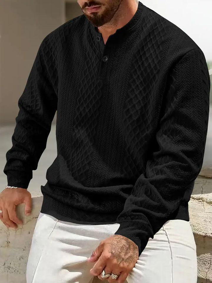 Warriner - Felpa a Maniche Lunghe Con Motivo Geometrico