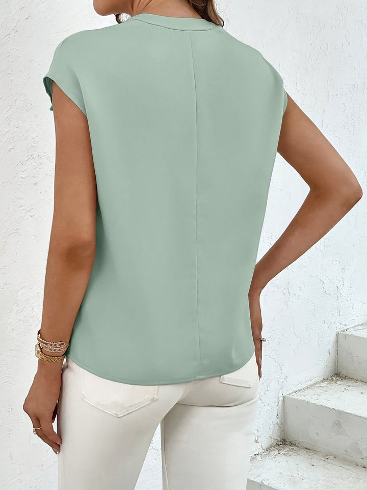 Marquita - Camicia Casuale Estiva A Maniche Corte Con Tasche
