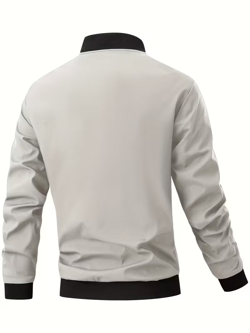 Akrum - Giacca Bomber Casual Con Cerniera