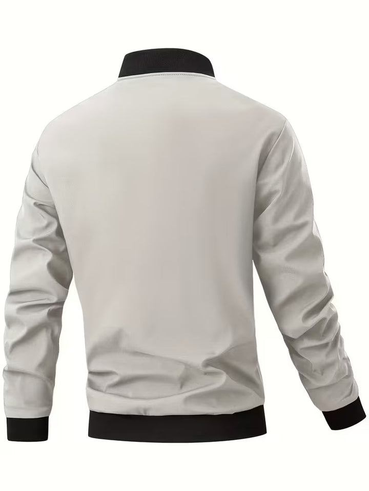 Akrum - Giacca Bomber Casual Con Cerniera