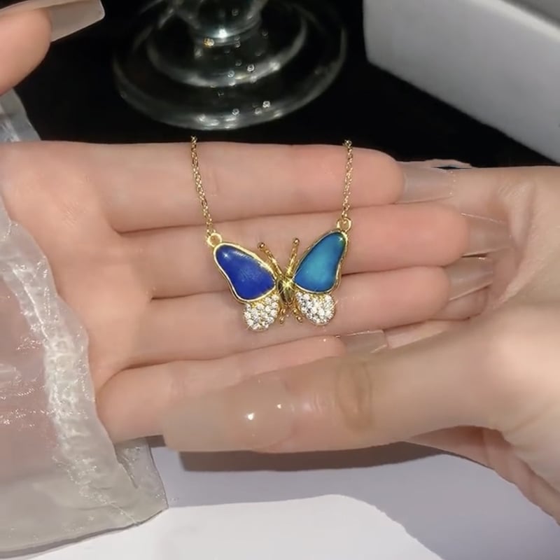 Celestafly - Collana con Farfalla che Cambia Colore