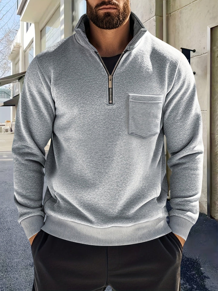 Nistor - Camicia A Maniche Lunghe Con Mezza Zip