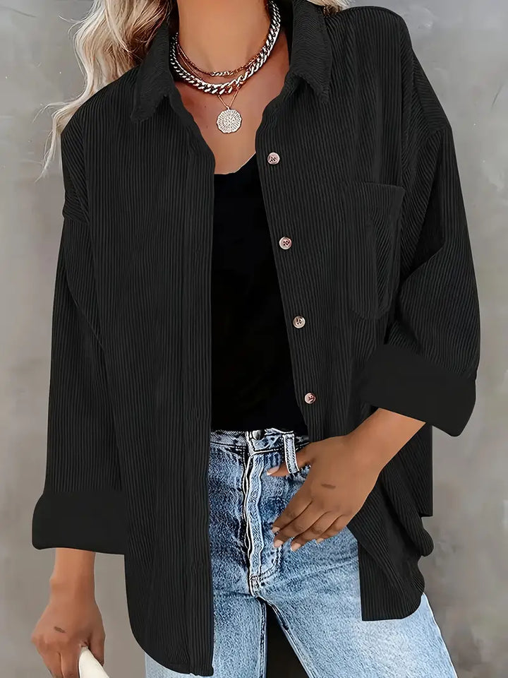 Irmela - Camicia a Maniche Lunghe Con Bottoni