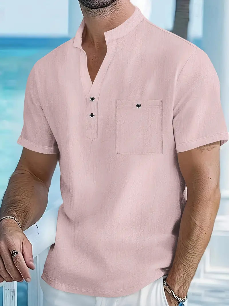 Vaughn - Elegante Camicia A Maniche Corte