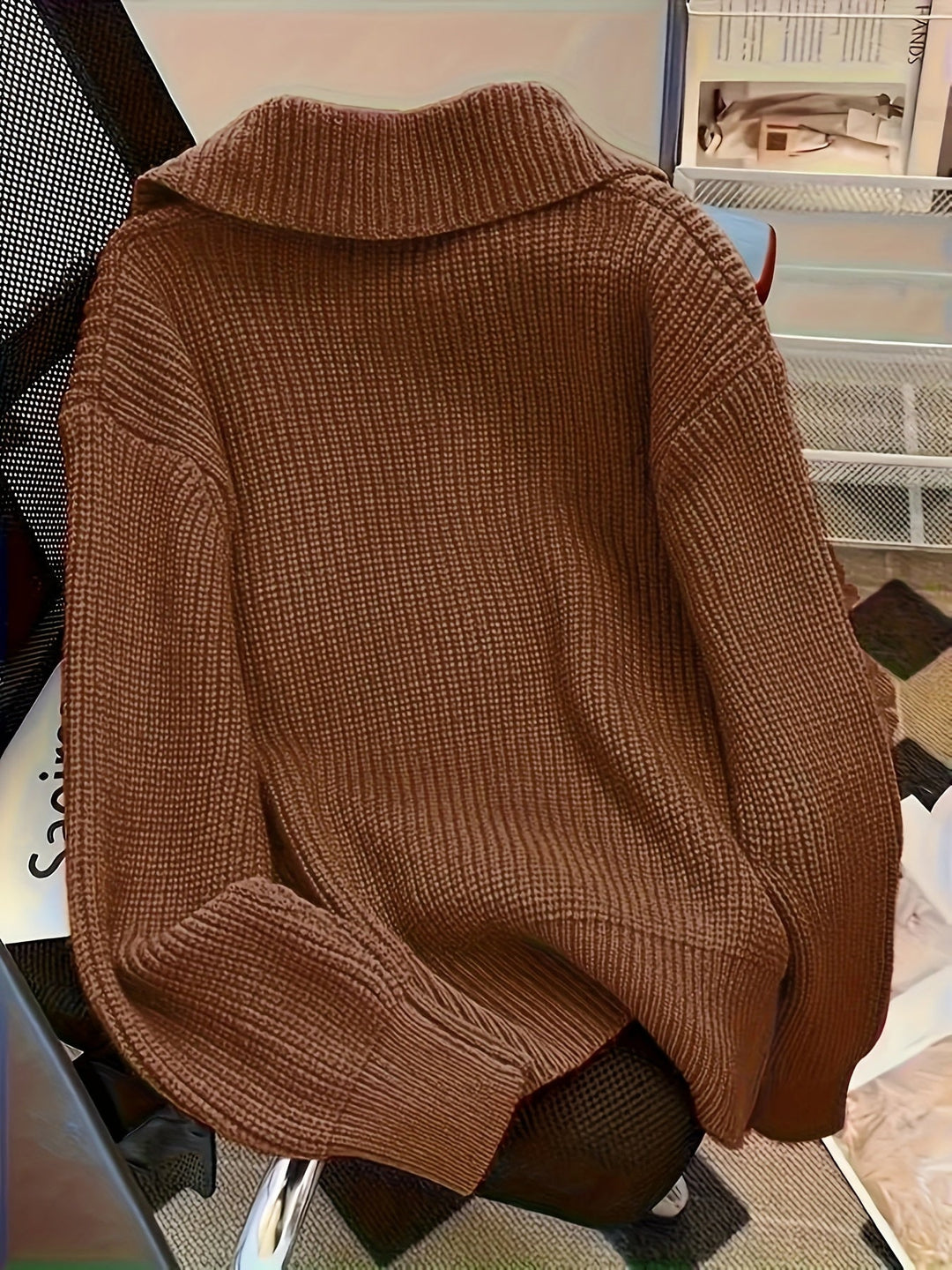 Amy - Maglione Casual a Maniche Lunghe
