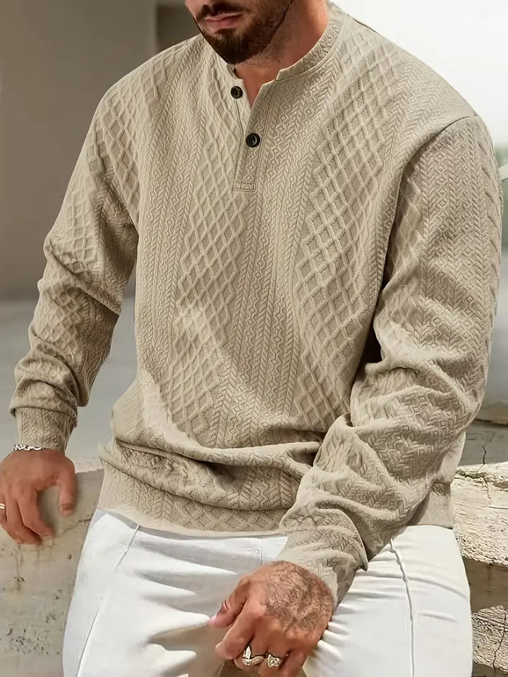 Warriner - Felpa a Maniche Lunghe Con Motivo Geometrico