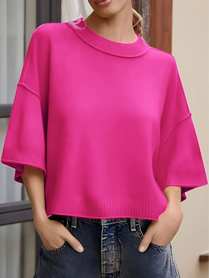 hilena - Cardigan Casual a Maniche Corte